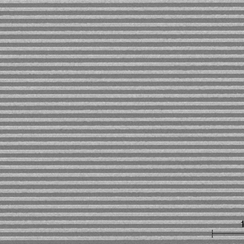 SEM image of 60 nm pitch grating