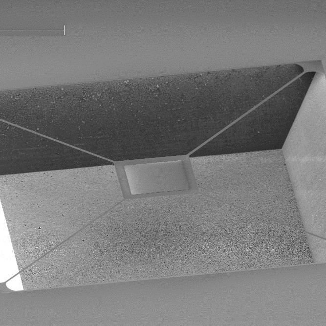 SEM image of a silicon nitride suspended membrane