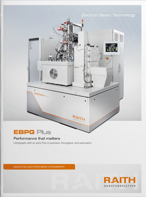Illustration of the high resolution lithography system EBPG brochure