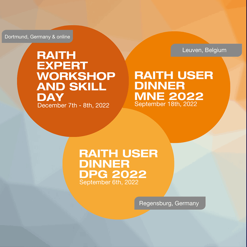 Overview Raith User Events 2022