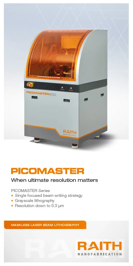 Screenshot of the PICOMASTER flyer